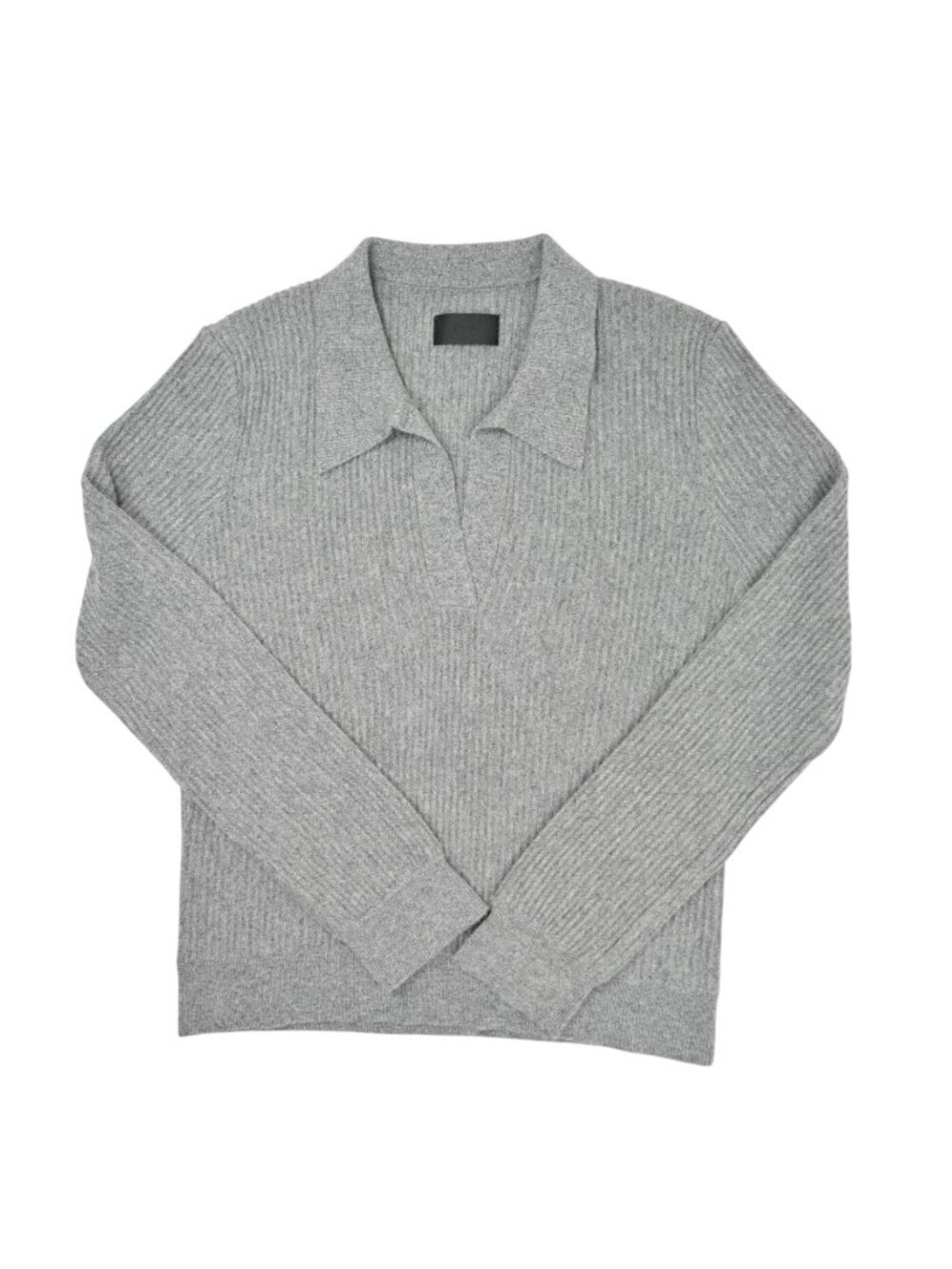 RtA Amalia Ribbed Cashmere Sweater in Grey